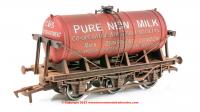 4F-031-038 Dapol 6 Wheel Milk Tanker - Co-op Milk Red livery with weathered finish
